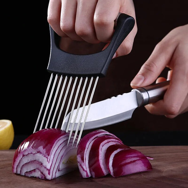 StainlessSlice Onion Fork