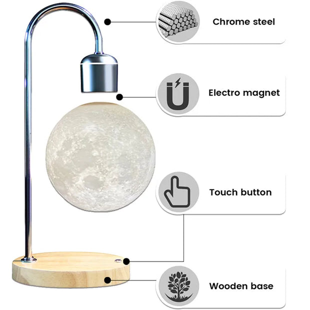 Magnetic Levitation Moon Lamp