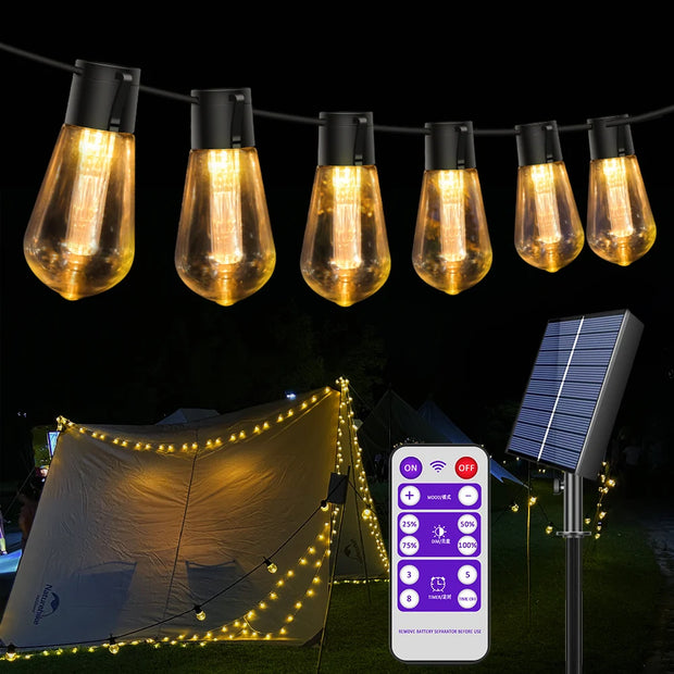 Retro Solar-Powered String Light