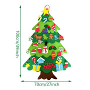 Christmas Felt Tree for Kids with LED Lights